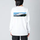 ReallyCoolMamoruの秋田鳥海山_AkitaChoukaisan ビッグシルエットロングスリーブTシャツ