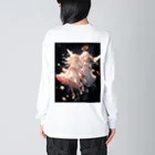 AQUAMETAVERSEのワクワクしながら宇宙の外に旅立つ天使たち アメジスト 2846 Big Long Sleeve T-Shirt