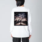 cray299の夜に輝く桜吹雪 Big Long Sleeve T-Shirt