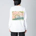 ハンドメイドSaoriのねこ♡寝子 Big Long Sleeve T-Shirt