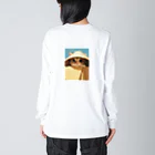 AQUAMETAVERSEの箱からのぞいている子猫　ラフルール　1859 Big Long Sleeve T-Shirt