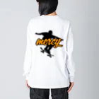 MERCYの🛹スケートボードC バックプリント Big Long Sleeve T-Shirt