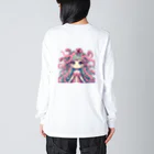 WakuWakustoreのメデューサ少女 Big Long Sleeve T-Shirt