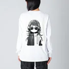 owl's shopのツートーンしてみたり Big Long Sleeve T-Shirt