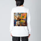 AQUAMETAVERSEの犬のぼくが画家だよ何か？ アメジスト 2046 Big Long Sleeve T-Shirt