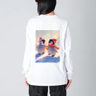 AQUAMETAVERSEの仲良くしようね　ラフルール　1859 Big Long Sleeve T-Shirt