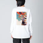 AQUAMETAVERSEの鯉のぼりを操る男の子　ラフルール　1859 Big Long Sleeve T-Shirt