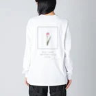 rilybiiの🍧 Strawberry Shaved Ice Tulip . ビッグシルエットロングスリーブTシャツ