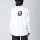 SaBATaNのSWAT シルバーウルフ1 Big Long Sleeve T-Shirt