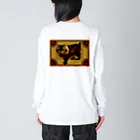 憎悪僧侶の限界集落猫 Big Long Sleeve T-Shirt