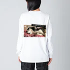 Husky'S Herb GardenのGrowl!! Big Long Sleeve T-Shirt