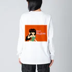 押堀ジャパンのフォント違い気まサディ Big Long Sleeve T-Shirt