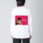 押堀ジャパンのフォント違いピンク気ま Big Long Sleeve T-Shirt