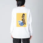 BOREDAMNのyumcha girl ビッグシルエットロングスリーブTシャツ