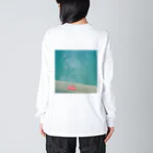 ツチブタすい臓商店のPOOLであそびたい（ワンポイント・背面プリント） Big Long Sleeve T-Shirt