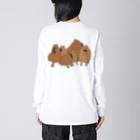 masumi maedaの寄り添うカピバラ　 Big Long Sleeve T-Shirt