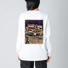 し"ょーし"のUNDER NORTH SWAMPビッグシルエットロングスリーブTシャツ（ロゴブラック） Big Long Sleeve T-Shirt