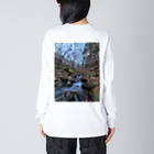 MountNatureの川 Big Long Sleeve T-Shirt