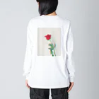 うしハムくん𓀙🌈の薔薇ちゃん ビッグシルエットロングスリーブTシャツ