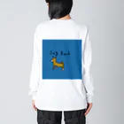 エノいラクガキのDog back ビッグシルエットロングスリーブTシャツ