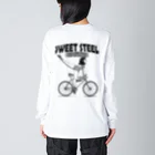 nidan-illustrationの"SWEET STEEL Cycles" #2 ビッグシルエットロングスリーブTシャツ