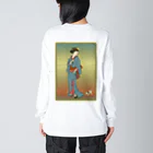 nidan-illustrationの"美人画" 1-#2 ビッグシルエットロングスリーブTシャツ