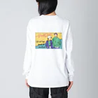 PEI OFFICIAL SHOPのおしゃれレトロなTシャツ Big Long Sleeve T-Shirt