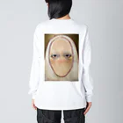 ノーライフノーマスクの顔面絵 Big Long Sleeve T-Shirt