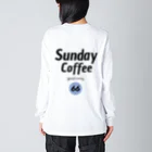 SUNDAY BROのSunday coffee ビッグシルエットロングスリーブTシャツ