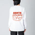 サンタモニカ　マイムのSANTAMONIKA レッド Big Long Sleeve T-Shirt