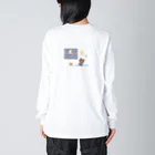 くま工房 little. のくまとつき ビッグシルエットロングスリーブTシャツ