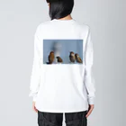 オーガニックレタスの雑貨屋さんのスズメTシャツ Big Long Sleeve T-Shirt