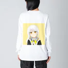 れれさんのおたからや🌼のれれちゃん　ビッグシルエットロングTシャツ （新アイコン記念） Big Long Sleeve T-Shirt