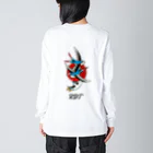 RaccoonDogTattooのロゴ入りふらいんぐぺんぎん Big Long Sleeve T-Shirt