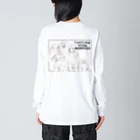 SANKAKU DESIGN STOREの裏/B ハッピーサモエドセット！ Big Long Sleeve T-Shirt