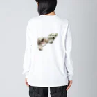 mimimiのnuts___bon(back) ビッグシルエットロングスリーブTシャツ