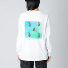 ふてくされうさぎ善のうさぎの善 Big Long Sleeve T-Shirt