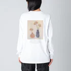 CHILL ART CLUBの💐vase💐バックプリント ビッグシルエットロングスリーブTシャツ