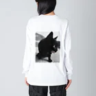 HFのHF 波止場の猫ちゃん フォトプリント Big Long Sleeve T-Shirt