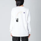 海賊猫 cocoの愛猫♱虹の橋♱ねこてんし① ペットロス Big Long Sleeve T-Shirt