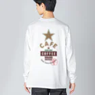 UNIREBORN WORKS ORIGINAL DESGIN SHOPのHAND DRIP COFFEE Big Long Sleeve T-Shirt