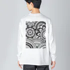 Feeling art 013☻のモノクロ Big Long Sleeve T-Shirt