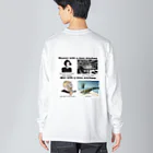 ETKH ＄toreのwith a time machine ビッグシルエットロングスリーブTシャツ