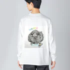 パート主婦しずかのオリジナルイラストグッズのカラスのハッピー Big Long Sleeve T-Shirt