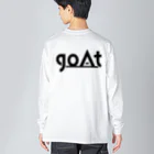 goAtのgoAtオリジナルグッズ：ホワイト ビッグシルエットロングスリーブTシャツ