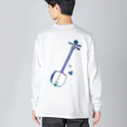 綾錦工房 りこりすの津軽三味線【極光】- 構 Big Long Sleeve T-Shirt