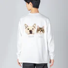 みきぞーん｜保護猫 ミッキー画伯と肉球とおともだちのrom & sol Big Long Sleeve T-Shirt