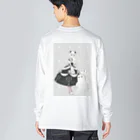 けだまみれのくまのオバケちゃん Big Long Sleeve T-Shirt