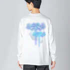 綾錦工房 りこりすの曼珠沙華 - 朧【月光】 Big Long Sleeve T-Shirt