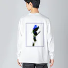 Ameoのリンドウ プリント Big Long Sleeve T-Shirt